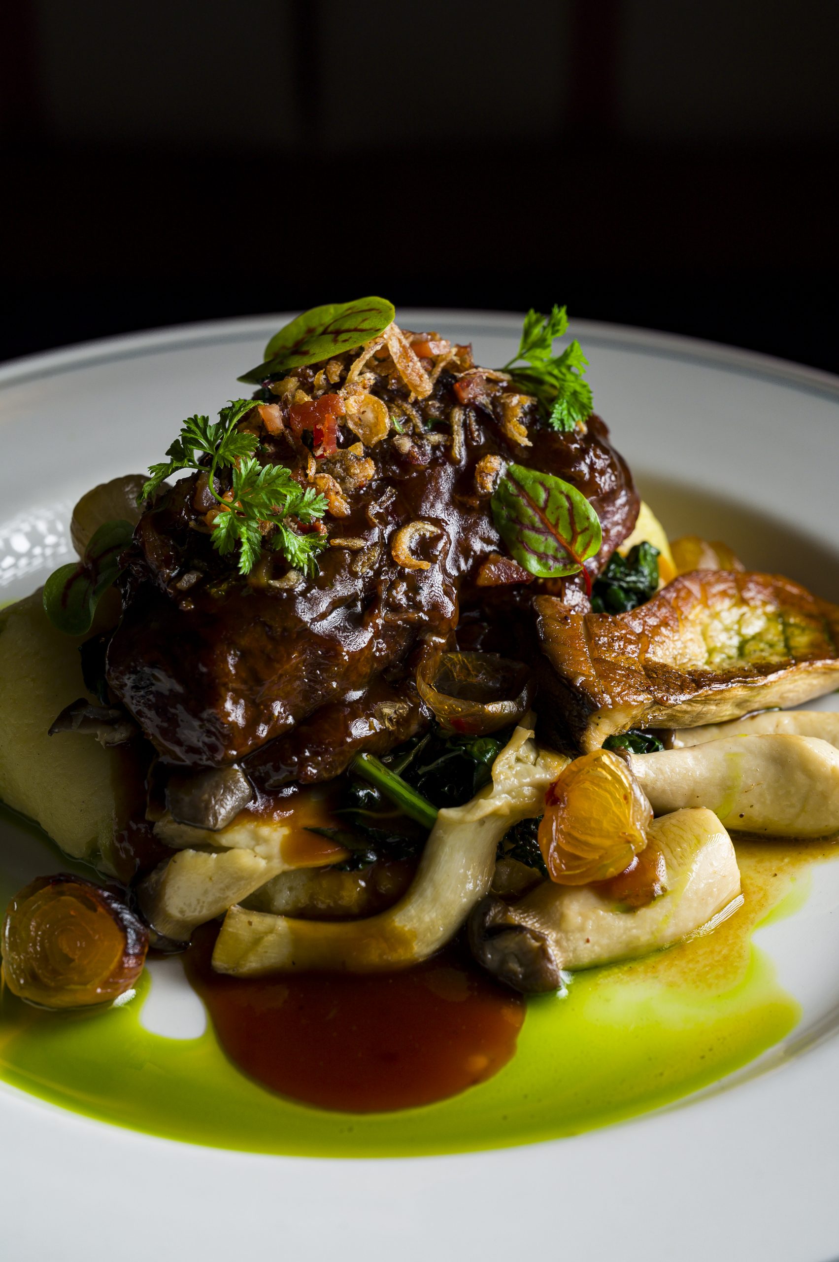 Slow cooked BEEF cheek